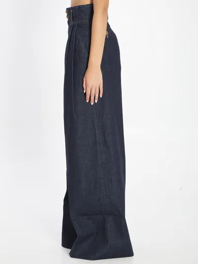 Zimmermann Hypnotic Denim Pant In Black