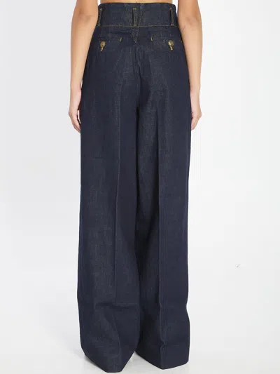 Zimmermann Hypnotic Denim Pant In Black