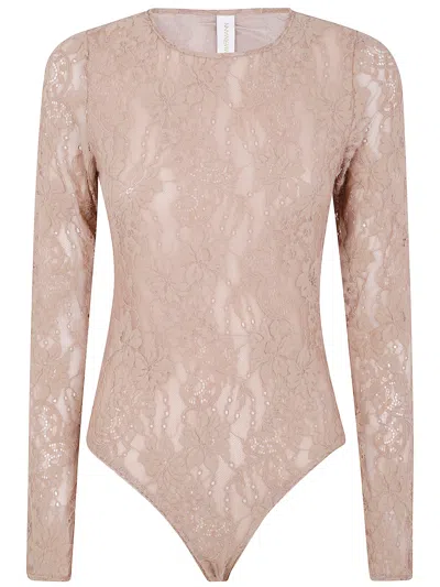 Zimmermann Lace Bodysuit In Pink