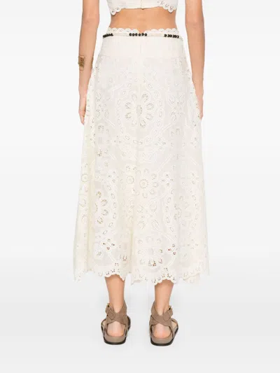 Zimmermann Rhiannon Maxi Skirt In Neutral