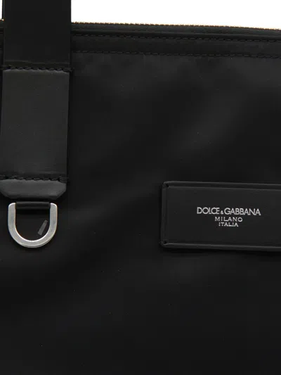 Dolce & Gabbana Structured Tote Bag With Metal Hardware And Top Handles