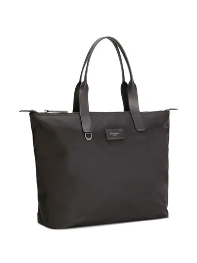 Dolce & Gabbana Structured Tote Bag With Metal Hardware And Top Handles