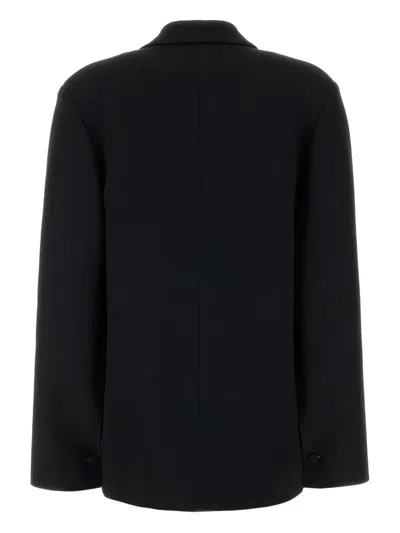 Alberta Ferretti Alberta Ferreti Cady Stretch Oversized Jacket In Black