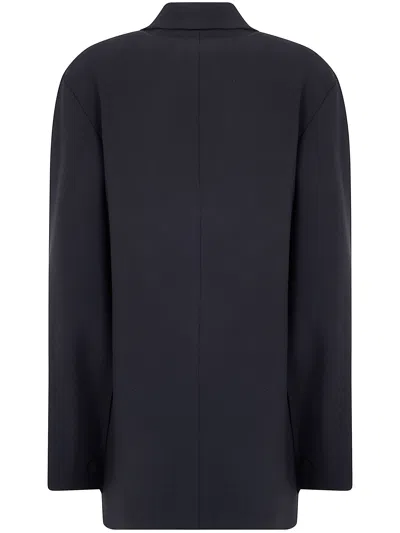 Alberta Ferretti Alberta Ferreti Cady Stretch Oversized Jacket In Black