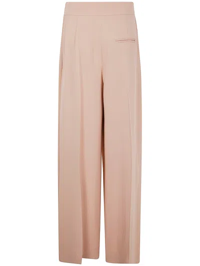 Alberta Ferretti High-waisted Wide-leg Trousers With Tailored Silhouette In Brown