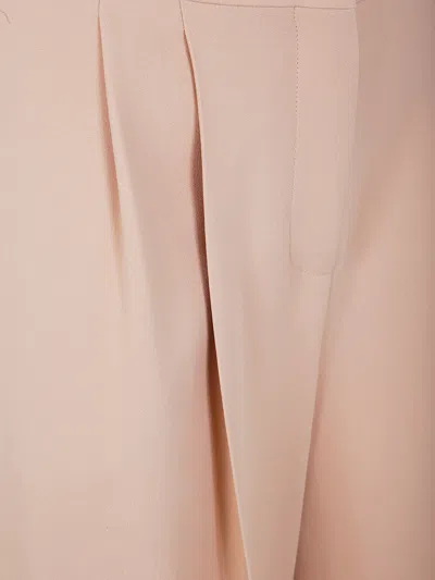 Alberta Ferretti High-waisted Wide-leg Trousers With Tailored Silhouette In Brown