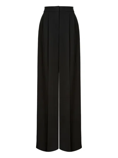 Alberta Ferretti Alberta Ferreti Cady Stretch Wide Leg Trousers In Black