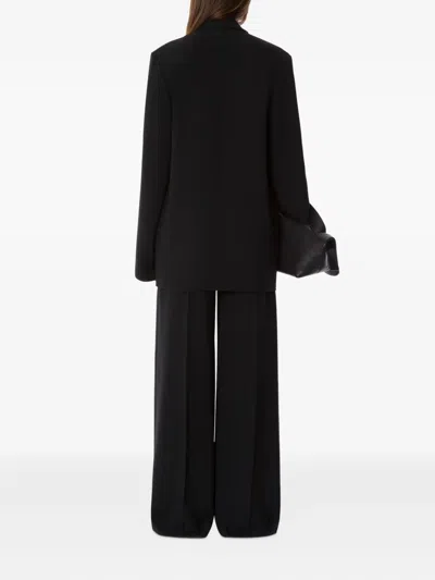 Alberta Ferretti Alberta Ferreti Cady Stretch Wide Leg Trousers In Black