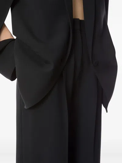 Alberta Ferretti Alberta Ferreti Cady Stretch Wide Leg Trousers In Black
