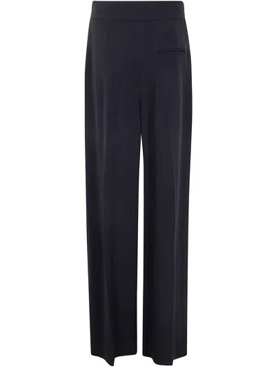 Alberta Ferretti Alberta Ferreti Cady Stretch Wide Leg Trousers In Black