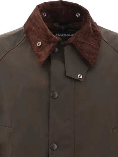 Barbour Classic Bedale Waxed Cotton Jacket In Brown