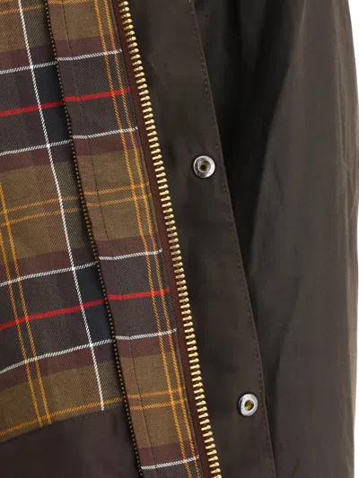 Barbour Classic Bedale Waxed Cotton Jacket In Brown