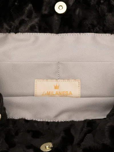 La Milanesa Soft Texture Shoulder Bag With Chain Strap In Brown