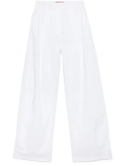 The Latest Billie Cotton Trousers In White