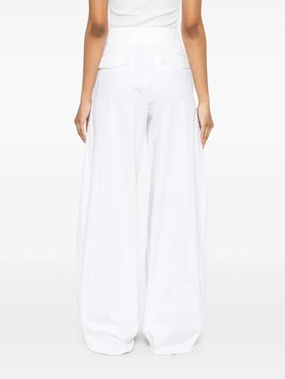 The Latest Billie Cotton Trousers In White