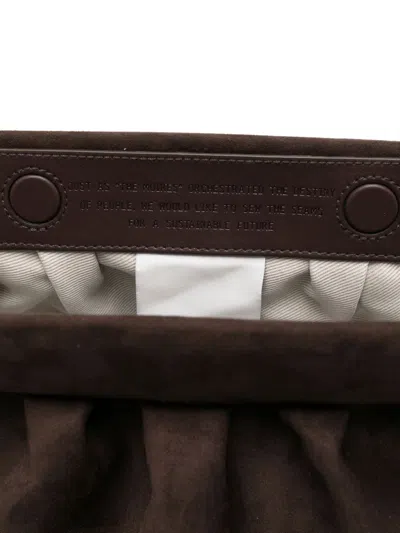 Themoire' Bios Suede Clutch