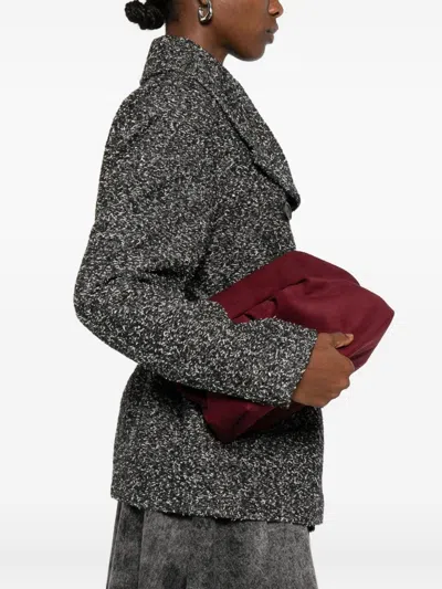 Themoire' Bios Suede Clutch