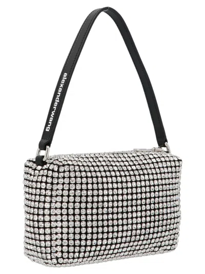 Alexander Wang Heiress Shoulder Bag In Silver