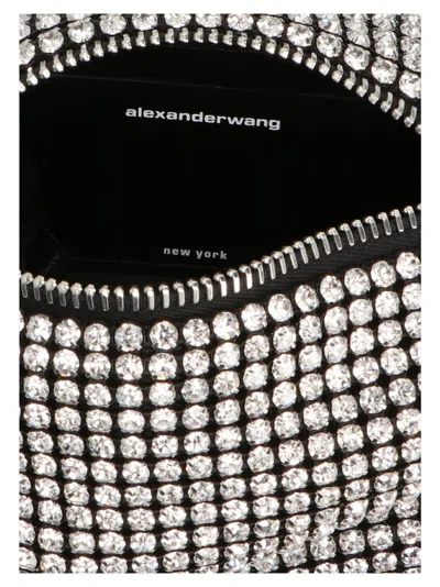 Alexander Wang Heiress Shoulder Bag In Silver