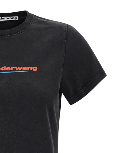 Alexander Wang Shrunken T-shirt In Black