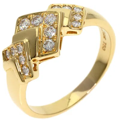 Pre-owned Dior Christian  Yellow Band Ring ()