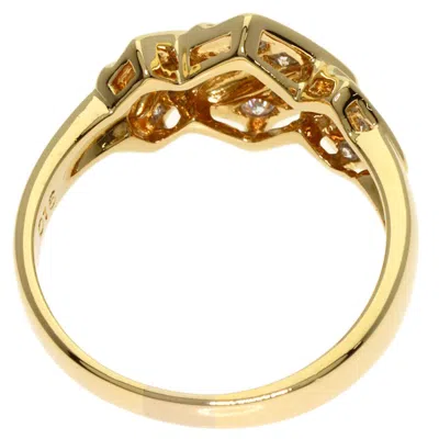 Pre-owned Dior Christian  Yellow Band Ring ()