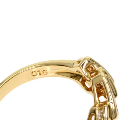Pre-owned Dior Christian  Yellow Band Ring ()