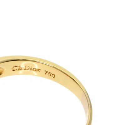 Pre-owned Dior Christian  Yellow Band Ring ()