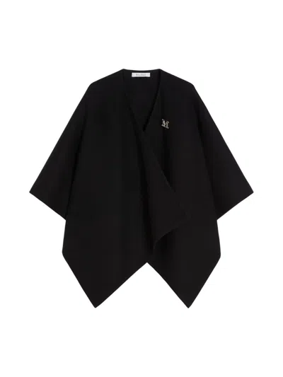 Max Mara Alpaca And Wool Cape In Animal Print