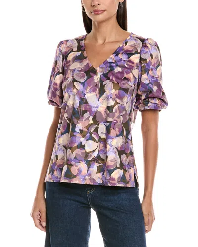 Tyler Boe Claire Microsuede Top In Multi