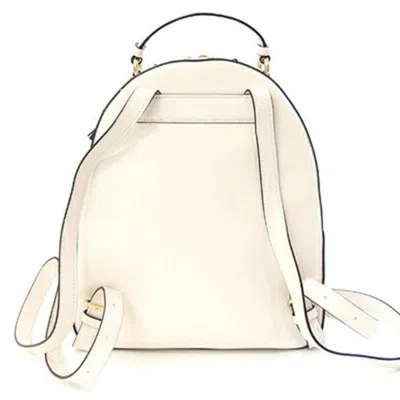 Pre-owned Coach Signature Beige Ivory Signature Line Pvc Leather Backpack ()