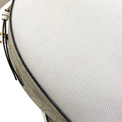 Pre-owned Coach Signature Beige Ivory Signature Line Pvc Leather Backpack ()