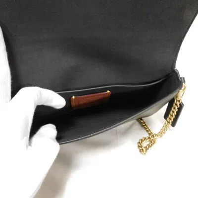 Pre-owned Coach Signature Black Shoulder Bag Sling Bag ()