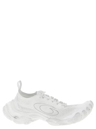 Balenciaga White Fabric Anatomic Sneakers In White