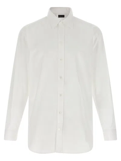 Balenciaga Standard Cotton Long Sleeve Shirt In White