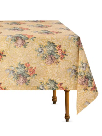 Cabana Peonia Linen Tablecloth In Multi