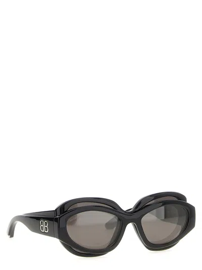 Balenciaga Women 'superbusy Round' Sunglasses In Black