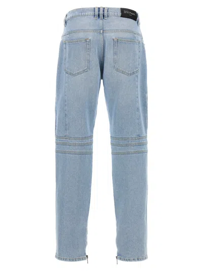 Balmain Men 'biker' Jeans In Blue