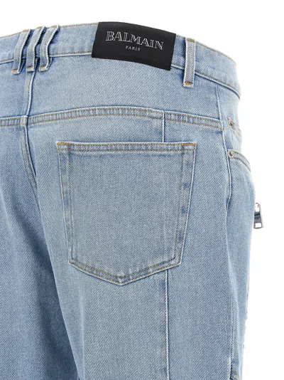 Balmain Men 'biker' Jeans In Blue