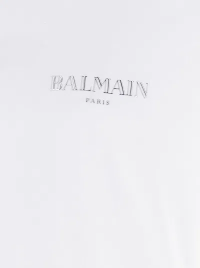 Balmain Vintage Gel-logo T-shirt In White