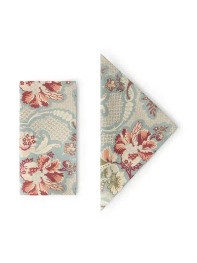 Cabana Iris Linen Napkins (set Of Four) In Multi