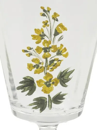 Cabana Murano Primrose Hand-painted Wine Glass (15 Cm) In Multi