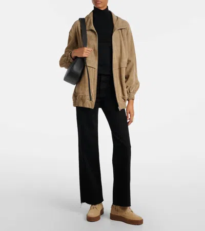 Bogner Calgary Shearling-lined Suede Lace-up Boots In Brown