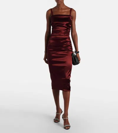 Dolce & Gabbana Sandals With Rhinestone Chain In Black