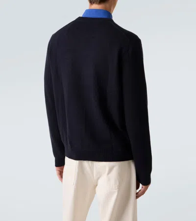 Arch4 Diamond Pattern Knitted Sweater In Blue