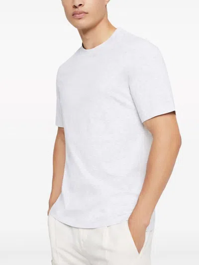 Brunello Cucinelli Men Crew-neck T-shirt In White