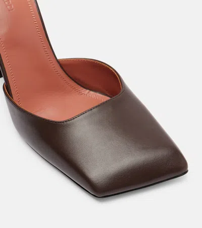 Amina Muaddi Charlotte Pumps In Brown