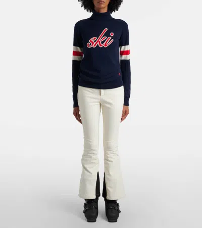 Perfect Moment Womens Neve Turtleneck Merino-wool Ski Jumper Black Xs