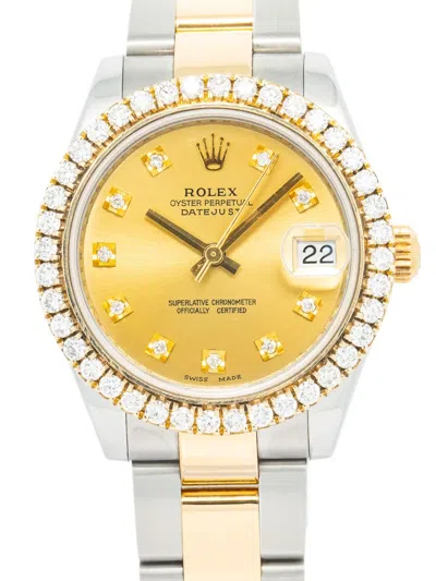 Pre-owned Rolex Datejust 31mm In Yellow