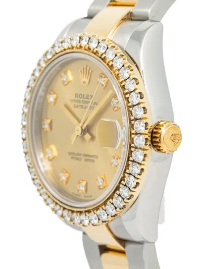Pre-owned Rolex Datejust 31mm In Yellow